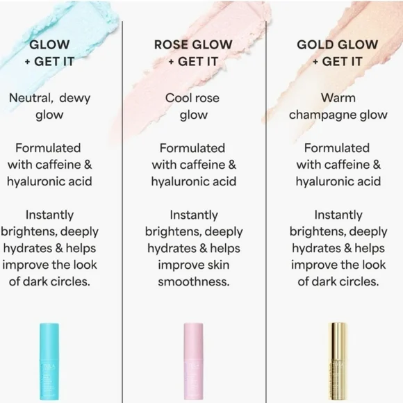 TULA Skincare Glow + Get It Cooling & Brightening Eye Balm, .35oz (10g), NIB - Picture 7 of 7